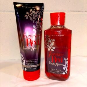 Bath & Bidy Works Forever Red Vanilla Rum body wash body cream